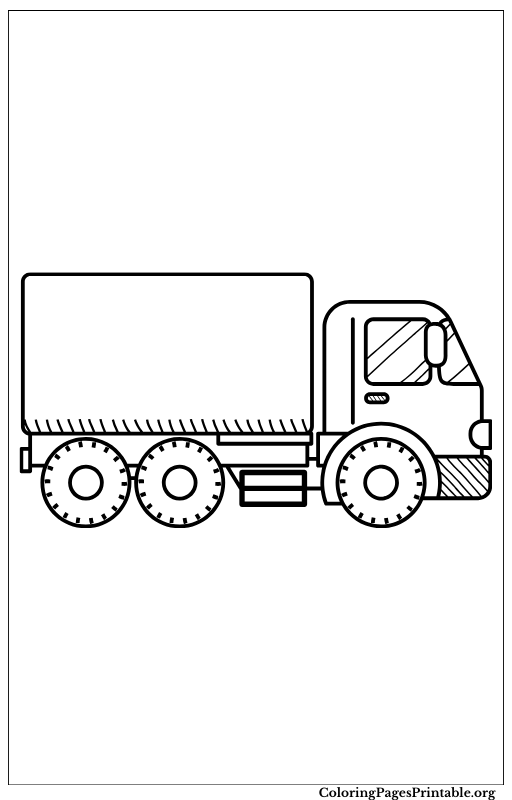 Compact delivery truck with a simple design.