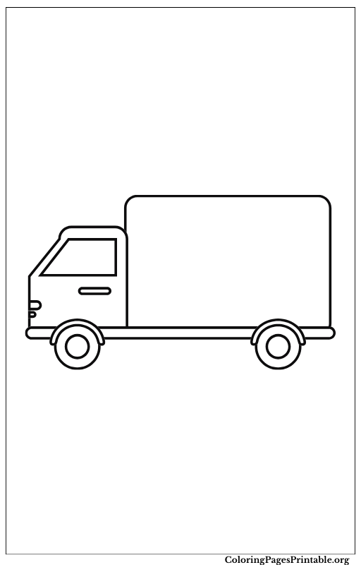 Compact delivery van illustration.