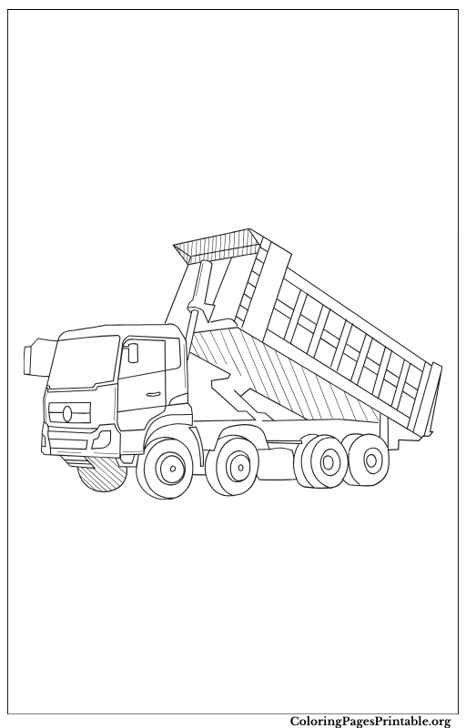 Simple dump truck design for kids.