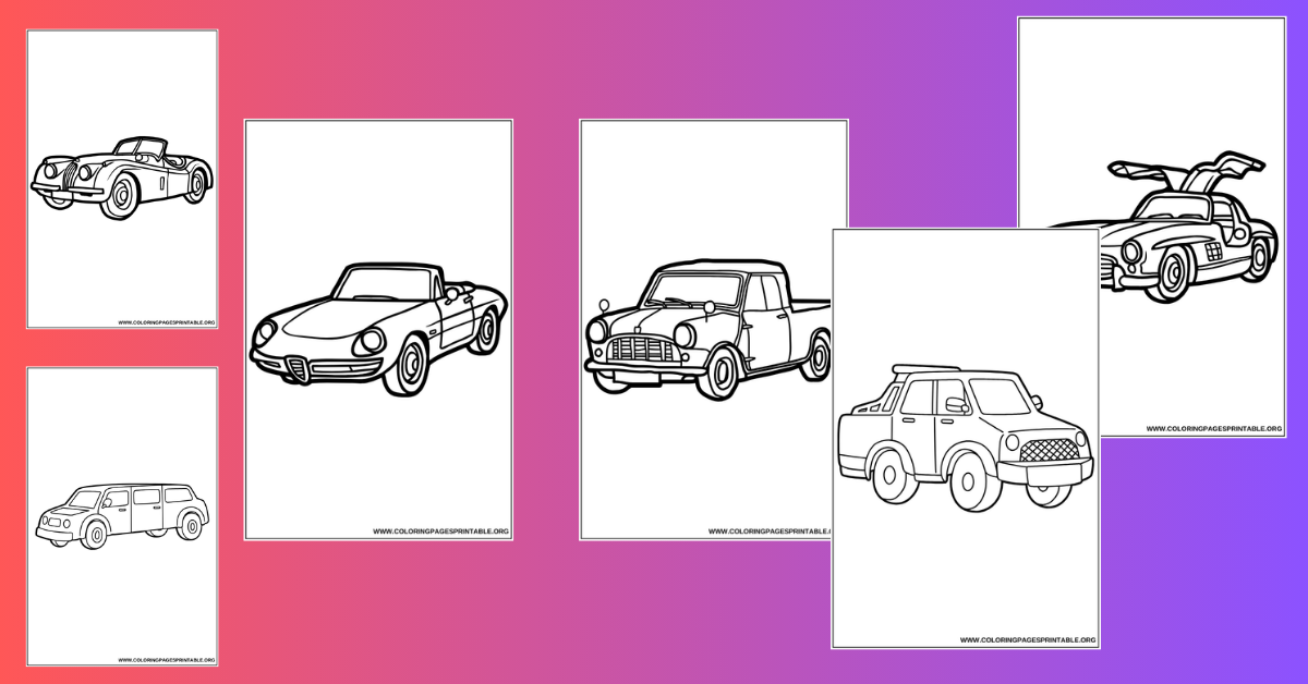 Old Cars Coloring Pages