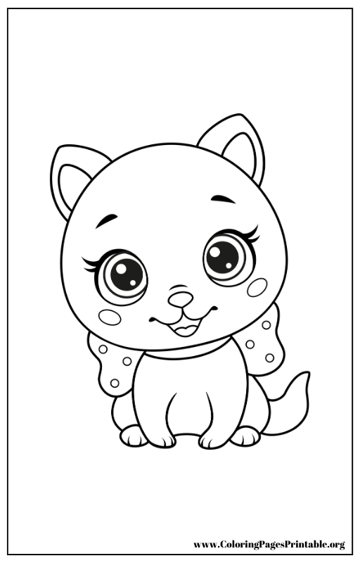 Puppy sitting and looking up coloring page