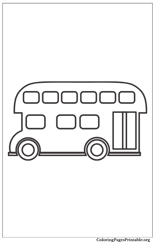 Simplified outline of a double-decker bus.