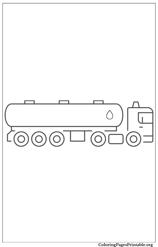 Tanker truck for delivering liquid cargo.