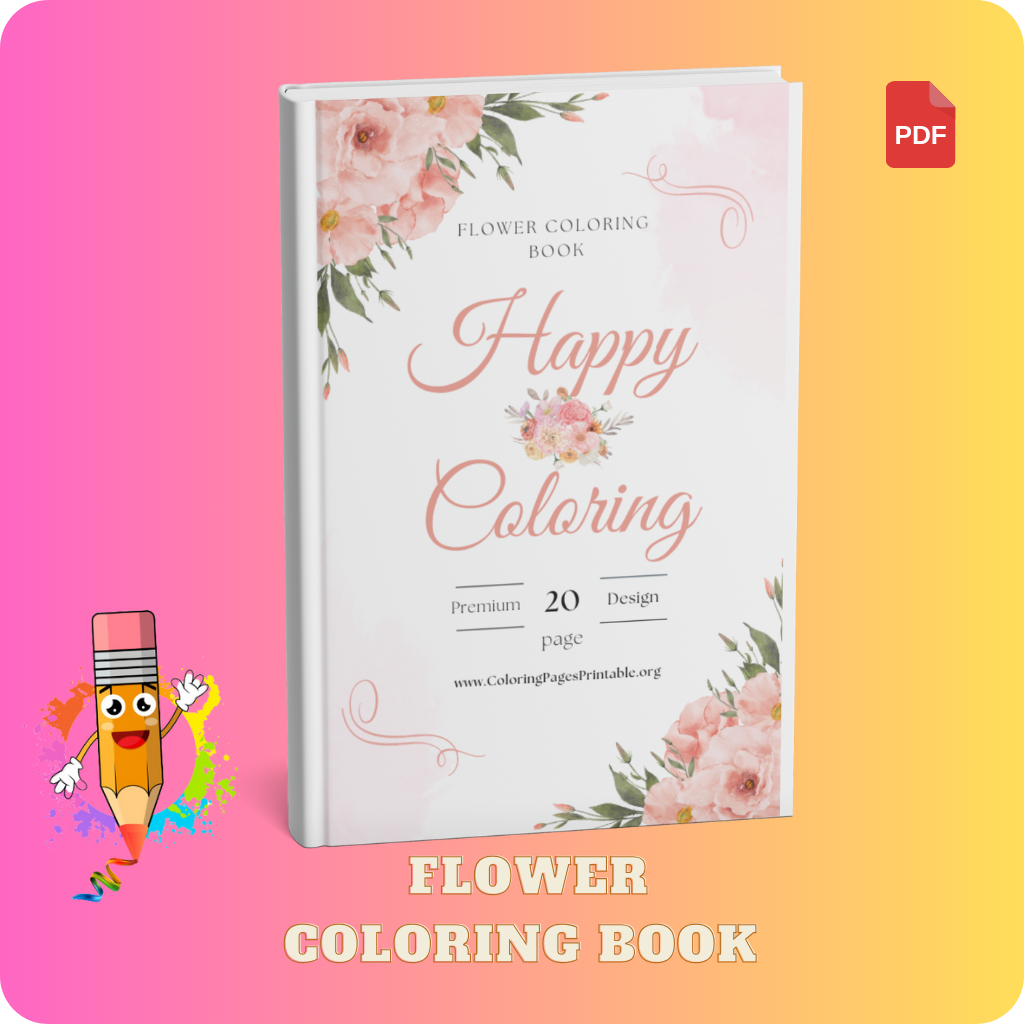 Flower Coloring Book, free to download and perfect for all skill levels.