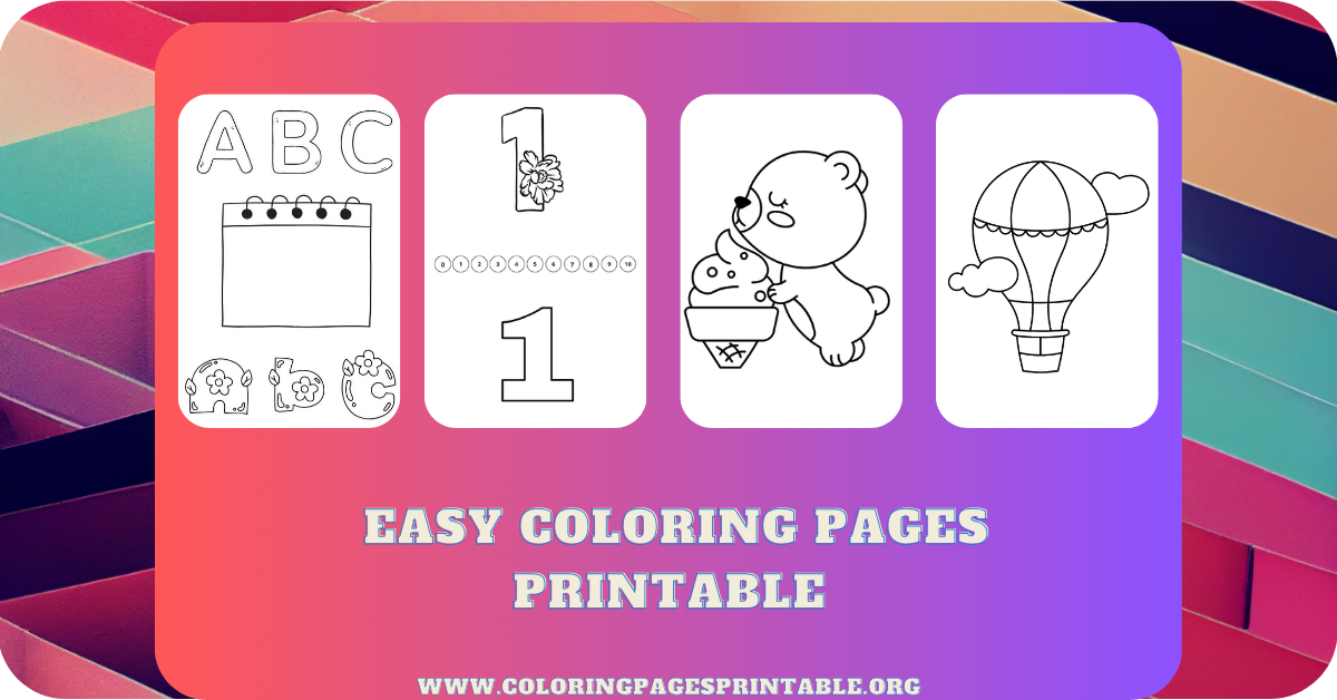 A child happily coloring printable pages with vibrant crayons, featuring alphabet letters, numbers, and simple designs.