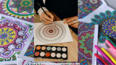 A beautifully colored mandala using a variety of colors, showcasing creativity and symmetry.