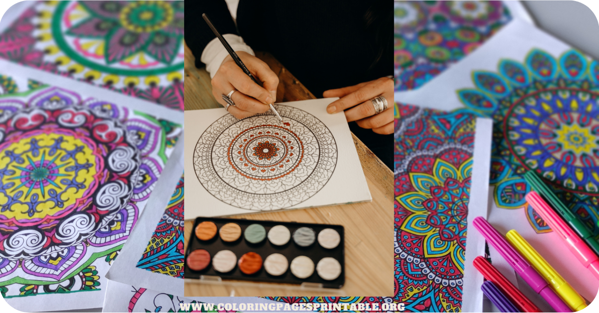 A beautifully colored mandala using a variety of colors, showcasing creativity and symmetry.