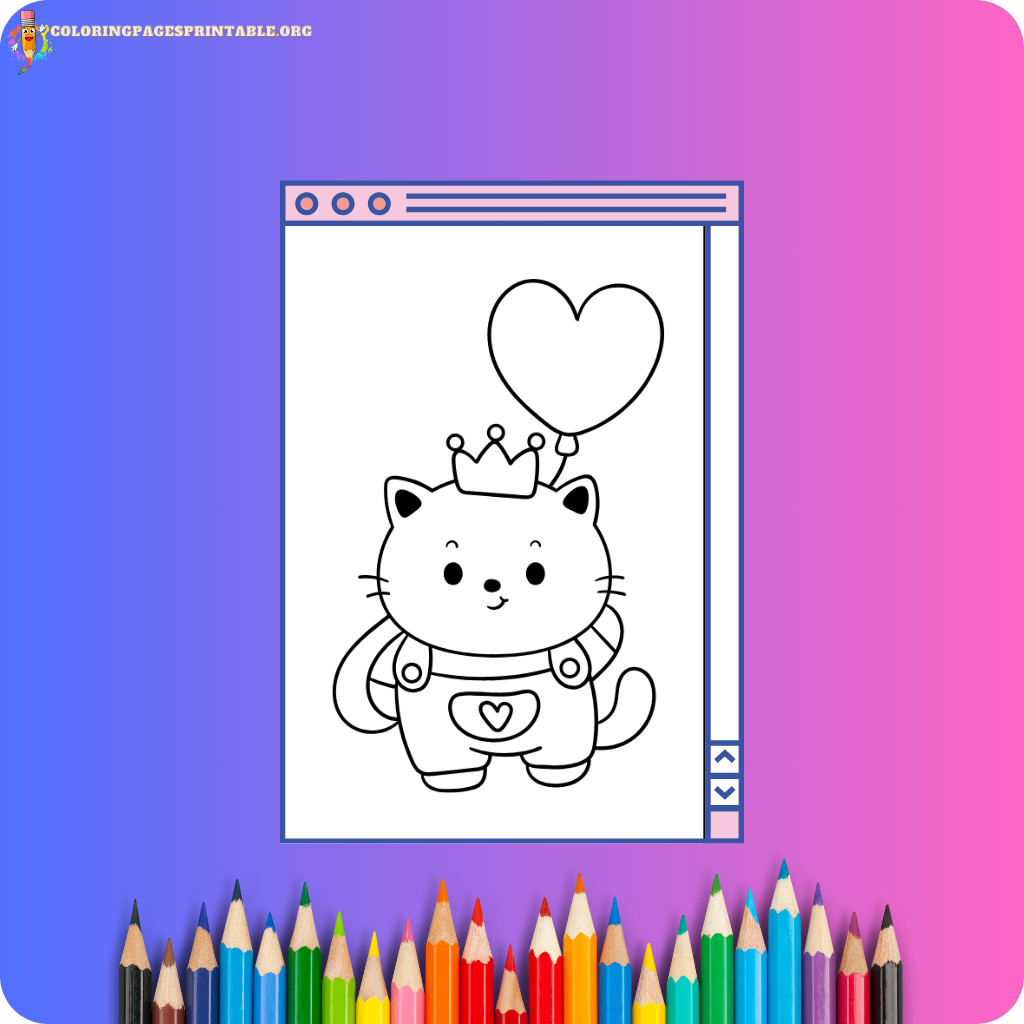 Adorable and simple coloring pages featuring cute animals and characters.