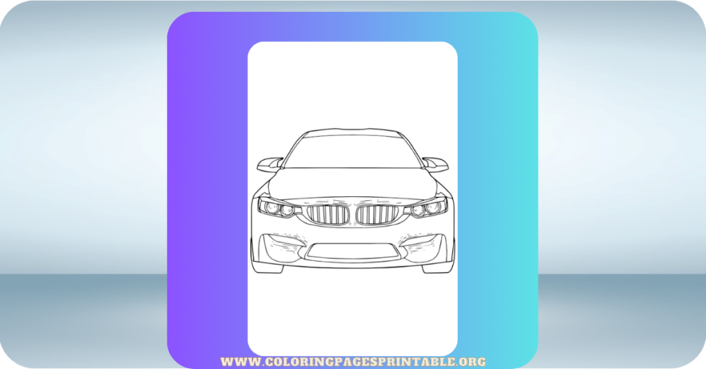 Simple and fun car coloring pages designed for kids and car lovers.