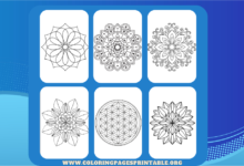 A detailed mandala coloring page featuring intricate patterns, free to download and print.