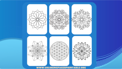 A detailed mandala coloring page featuring intricate patterns, free to download and print.